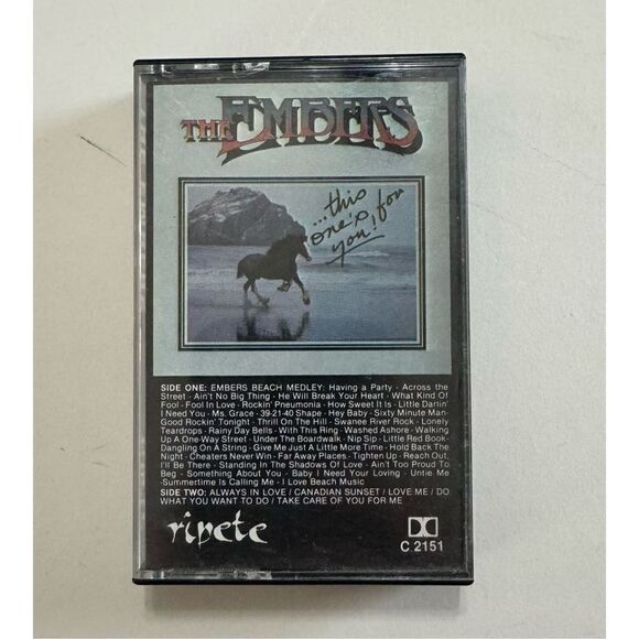 The Embers, This One's for You Music Beach Shag Dancing (1982, Cassette Tape) - Picture 7 of 7